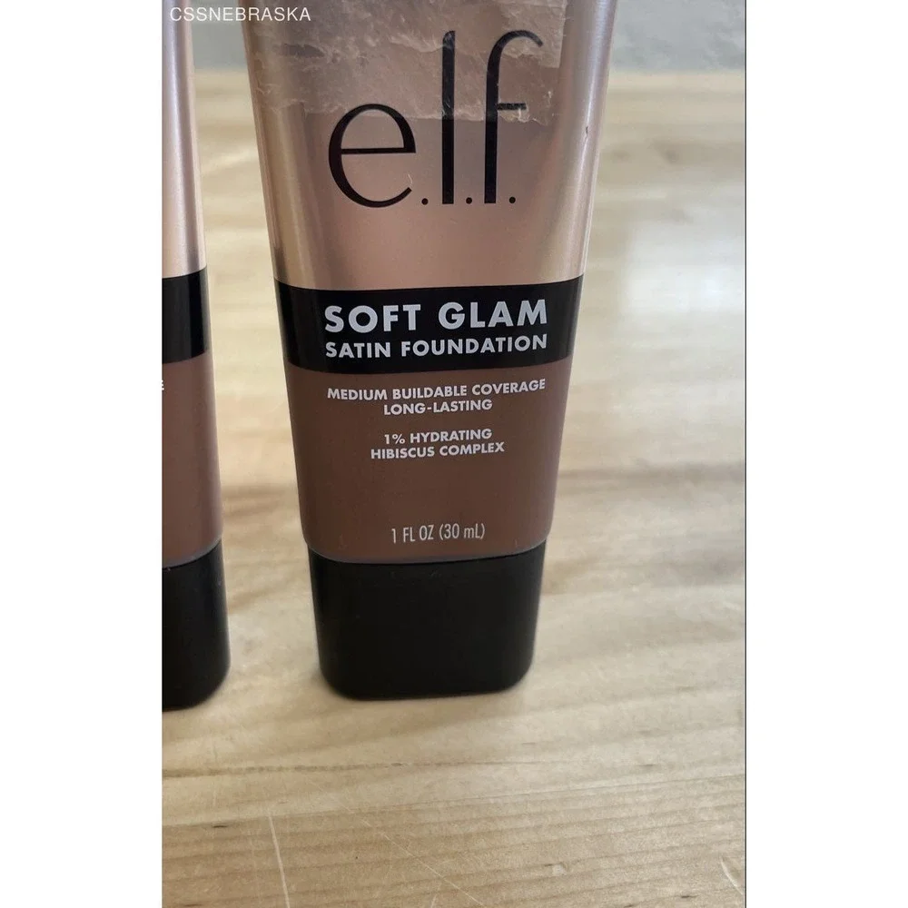 e.l.f. Cosmetics Soft Glam Satin Foundation Lot of 3 Shades 52 60 1 oz Each New
